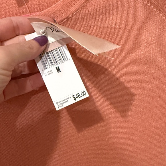 Philosophy NWT lightweight super soft pink sweater, medium - Picture 4 of 8